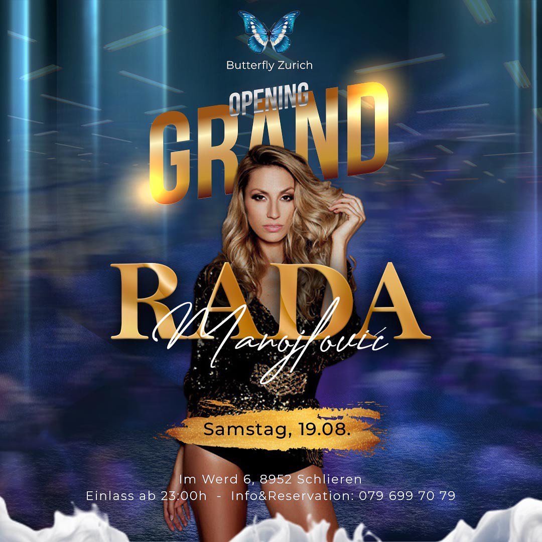 Rada Manojlović-Butterfly Club Zürich