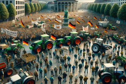 German farmers protesting