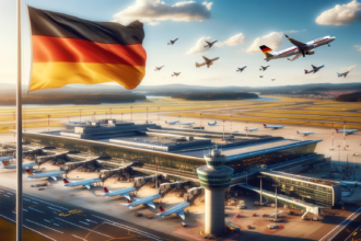 busy German airport