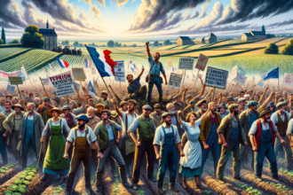 group of determined farmers
