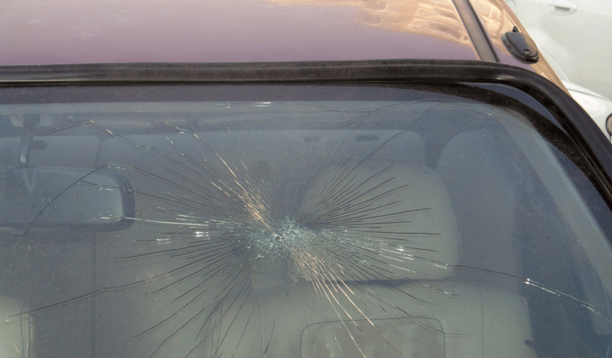 broken car window