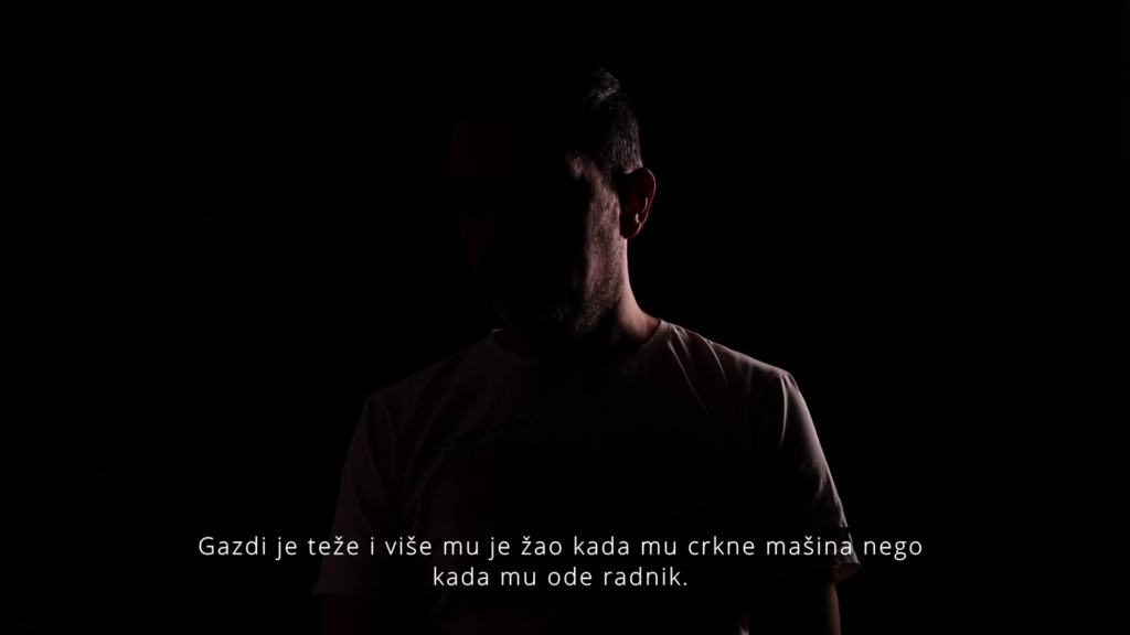Frejm iz videa, autor Nikola Marković