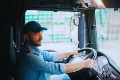 vozač kamiona u Americi