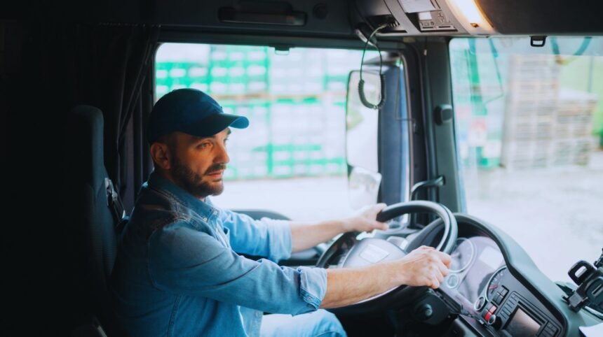 vozač kamiona u Americi
