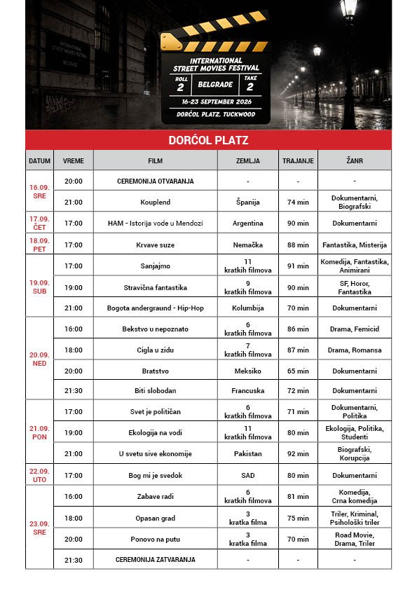 FESTIVAL ULIČNIH FILMOVA